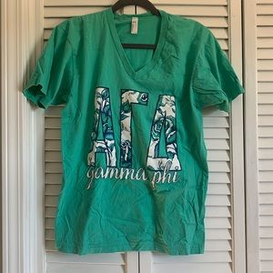 Alpha gamma delta letters shirt